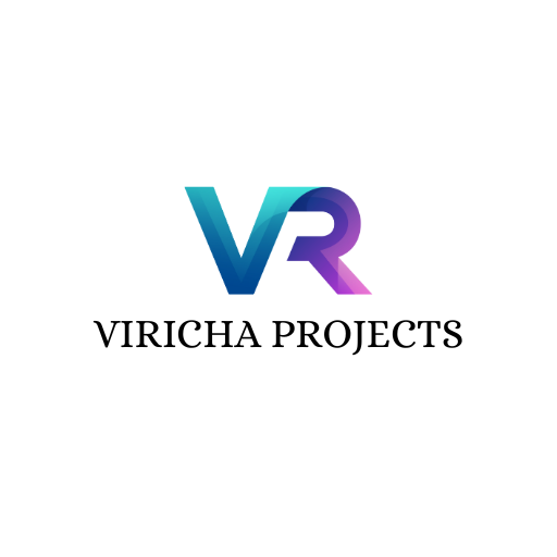 Viricha Projects site icon with stylized VR in gradient blue and purple colors